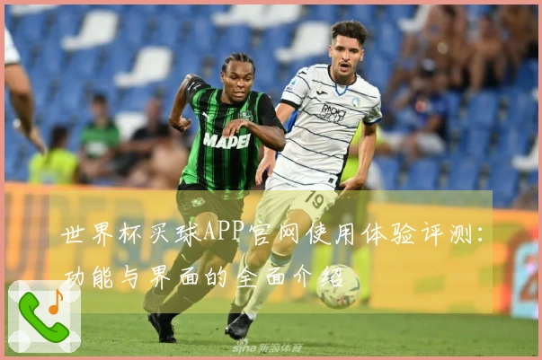 世界杯买球APP官网使用体验评测：功能与界面的全面介绍